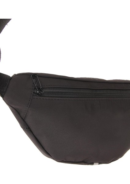 Unisex Siyah 2 Bölmeli Omuz ve Bel Çantası
