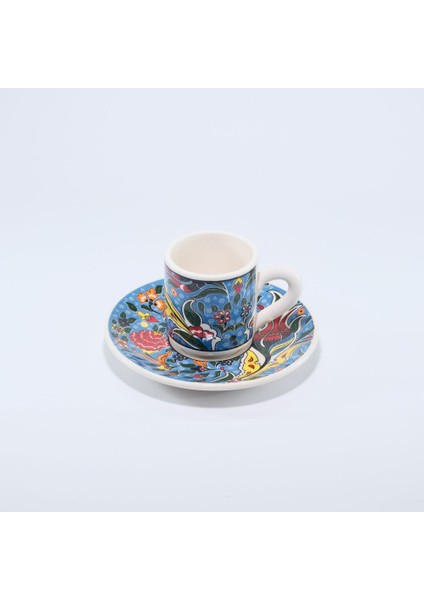 6 Lı Seramik Silindir Fincantakımı Çok Renkli modelleri