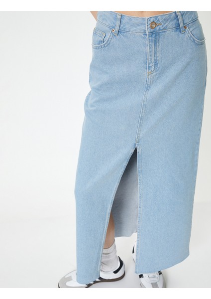 Midi Jean Skirt