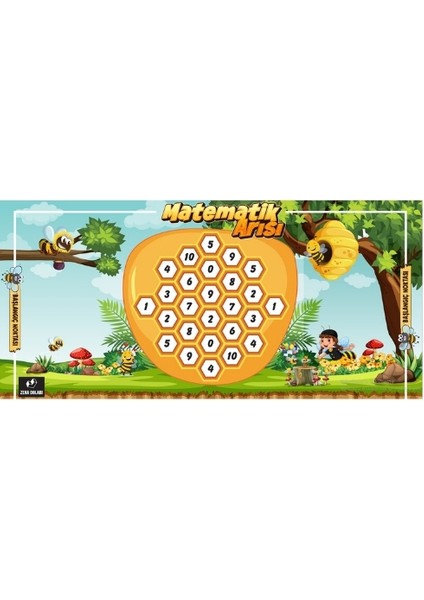 Matematik Arısı ( Toplama - Çıkarma - Çarpma - Çarpım Tablosu - Tek Sayı - Çift Sayı - Büyük Rakam )