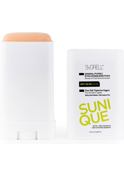 Sunıque Stick Güneş Koruyucu Mat-Ipeksi His 50 Spf