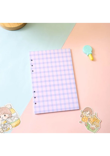 Mavi Stil A6 A5 A6 A7 Siyah Zanaat Beyaz Gevşek Yaprak Defter Dolum Spiral Ciltleyici Iç Sayfa Çizgi Nokta Izgara Iç Kağıt Kırtasiye (Yurt Dışından)