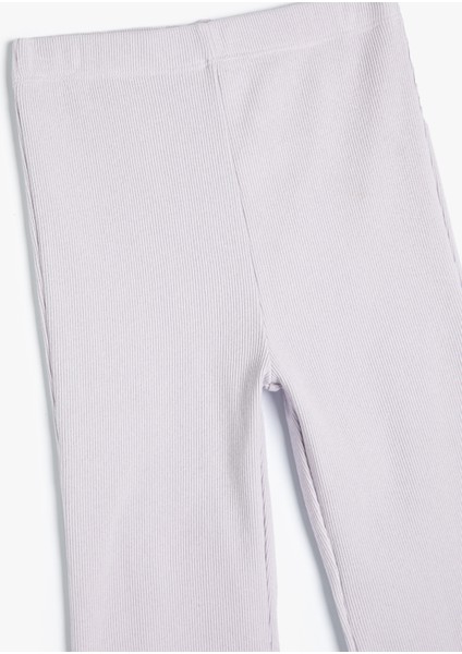 Basic Ispanyol Paça Tayt Pantolon Beli Lastikli Ribanalı modelleri