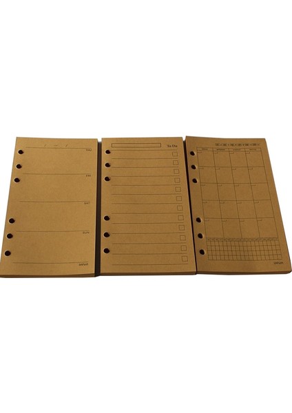 Altın Tarzı A5 40 Sayfalık A5 A6 Gevşek Yaprak Dolum Iç Sayfa Kcraft Haftalık Aylık Satır Boş Iç Sayfa Iç Kağıt Kırtasiye (Yurt Dışından) fiyatları