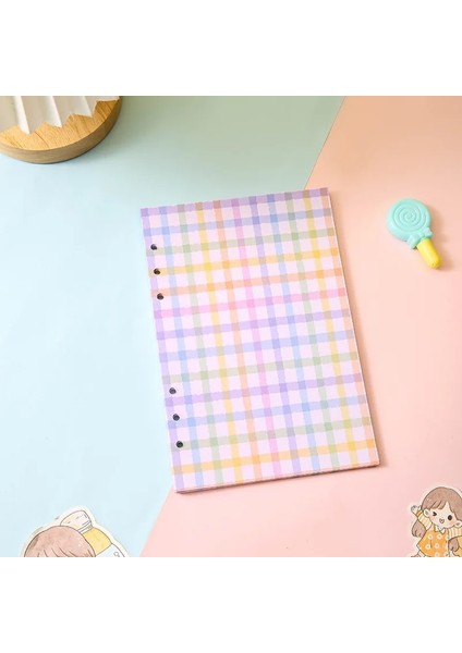 Renkli Stil A6 A5 A6 A7 Siyah Zanaat Beyaz Gevşek Yaprak Defter Dolum Spiral Ciltleyici Iç Sayfa Çizgi Nokta Izgara Iç Kağıt Kırtasiye (Yurt Dışından)