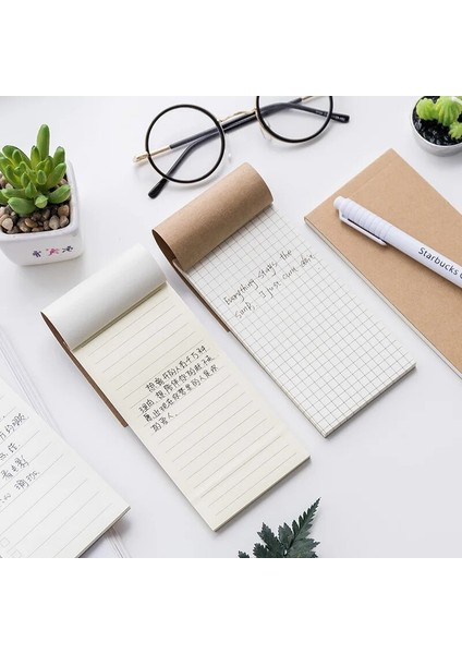 Izgara Stili Yırtılabilir Cep Kraft Kağıt Bloknot Not Defteri Kırtasiye Not Notları Yapılacaklar Listesi Için Yazma Yırtma Kontrol Listesi Yapılacaklar Proje Notları (Yurt Dışından)