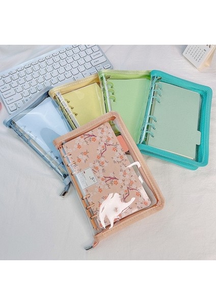 Beyaz Stil A5 A5 A6 Fermuar Bağlayıcı Fotoğraf Kartı Koleksiyonu Kitap Kartpostal Organizatör Günlüğü Dizüstü Okul Kırtasiye (Yurt Dışından) modelleri