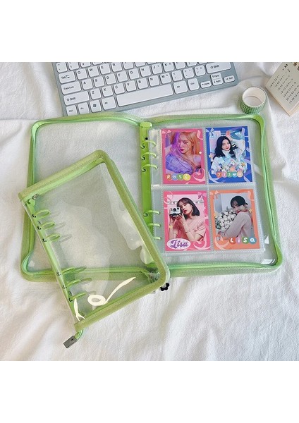 Beyaz Stil A5 A5 A6 Fermuar Bağlayıcı Fotoğraf Kartı Koleksiyonu Kitap Kartpostal Organizatör Günlüğü Dizüstü Okul Kırtasiye (Yurt Dışından) indirimleri