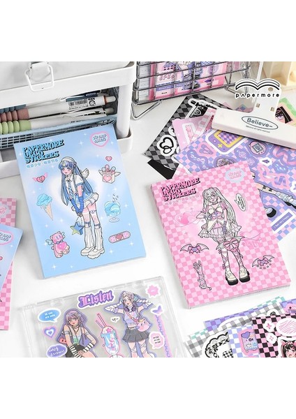 Bir Stil Çıkartmalar Kitap Karikatür Kız Japon Tarzı Dekoratif Çıkartma Mühür Dıy Günlüğü Planlayıcısı Karalama Defteri Albümü Okul Malzemeleri Kırtasiye (Yurt Dışından) fiyatları