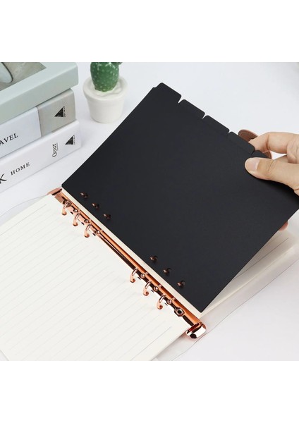 A5 Stili Sharkbang A5A6ARAL Bağlayıcı Dizin Ayırıcı Sayfa Bölücüler Siyah 6 Sayfa Halka Defterler Okul Kırtasiye (Yurt Dışından) fiyatları