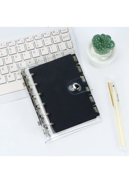 A5 Stili Sharkbang A5A6ARAL Bağlayıcı Dizin Ayırıcı Sayfa Bölücüler Siyah 6 Sayfa Halka Defterler Okul Kırtasiye (Yurt Dışından) modelleri