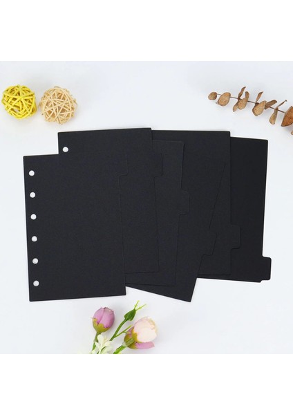 A5 Stili Sharkbang A5A6ARAL Bağlayıcı Dizin Ayırıcı Sayfa Bölücüler Siyah 6 Sayfa Halka Defterler Okul Kırtasiye (Yurt Dışından) indirimleri