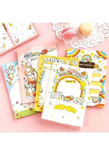 No.2 Tarzı 50 Sayfa Kawaii Dizüstü Mesaj Defteri Sevimli Planı Dizüstü Kawaii Ofis Malzemeleri Kore Kırtasiye Okul Malzemeleri (Yurt Dışından)