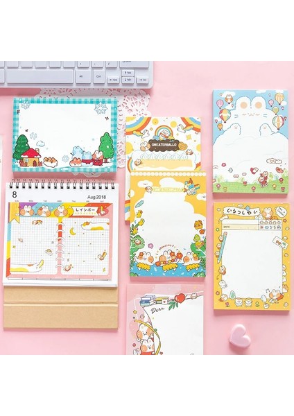 No.2 Tarzı 50 Sayfa Kawaii Dizüstü Mesaj Defteri Sevimli Planı Dizüstü Kawaii Ofis Malzemeleri Kore Kırtasiye Okul Malzemeleri (Yurt Dışından)