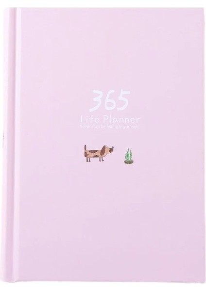 Pembe Tarzı 365 Planlayıcı Gündem Defter Renkli Iç Sayfa Çizim Yıllık Günlük Plan Dergisi Günlüğü Kitap Kayıt Yaşam Kırtasiye Hediyeler (Yurt Dışından)
