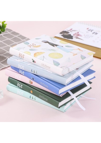 Pembe Tarzı 365 Planlayıcı Gündem Defter Renkli Iç Sayfa Çizim Yıllık Günlük Plan Dergisi Günlüğü Kitap Kayıt Yaşam Kırtasiye Hediyeler (Yurt Dışından) indirimleri