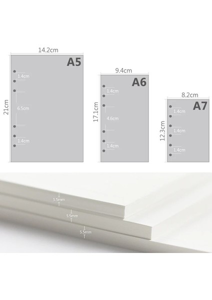 Izgara Stili A6 45 Sayfa A5 A6A7 Gevşek Yaprak Defter Dolum Spiral Ciltleyici Iç Sayfa Haftalık Aylık Yapılacaklar Çizgi Nokta Izgara Içinde Kağıt Kırtasiye (Yurt Dışından)