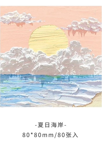 G Tarzı Ins Yağlıboya Bloknot Kawaii Yapışkan Notlar Mesaj Kağıdı N Zaman Çıkartmalar Planlayıcısı Jornal Dekorasyon Kırtasiye Ofis Malzemeleri (Yurt Dışından)