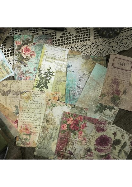 Bir Stil Journamm Ack Vintage Malzemeler Turnusol Kağıdı Dekor Kırtasiye Dıy Scrapbooking Kolaj Günlük Tutma Estetik Kraft El Işi Kağıdı (Yurt Dışından) modelleri