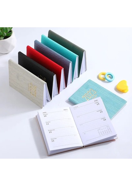 No.6 Stili A7 2023 Günlük Haftalık Aylık Planlayıcısı Dizüstü A7 Taşınabilir Takvim Kitap Dergisi Not Defteri Süt Programı Kitap Ofis Kırtasiye (Yurt Dışından) fırsatları