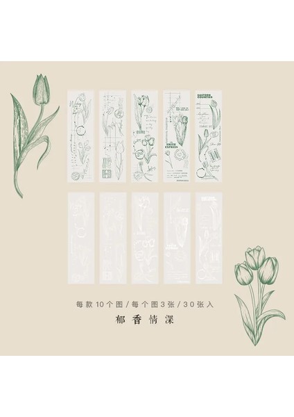 Bir Stil Journamm Ack Turnusol Kağıdı Çiçekler Serisi Malzeme Kağıt Önemsiz Dergi Için Yaratıcı Kırtasiye Dıy Retro Dekorasyon Kağıdı (Yurt Dışından)