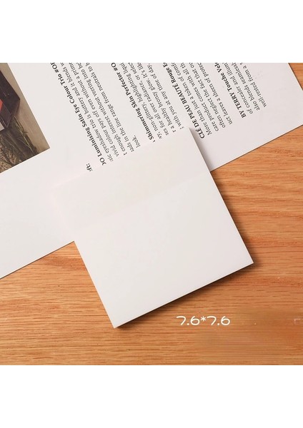 76X76MM Tarzı 50 Yaprak Renkli Su Geçirmez Pet Şeffaf Not Yapışkan Not Kağıdı Günlük Yapılacaklar Kontrol Listesi Paperlaria Okul Kırtasiye (Yurt Dışından)