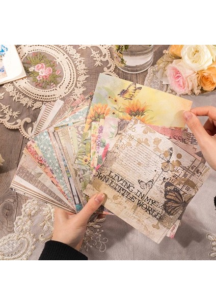 A-45PCS Tarzı Ack Vintage Karalama Defteri Malzeme Kağıt Kelebek Çıkartmalar El Hesabı Önemsiz Dergisi Sanat Malzemeleri Kırtasiye Çocuklar Estetik (Yurt Dışından) fiyatları
