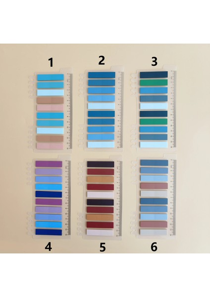 6'lı Paket Tarzı 6packsset Yayınlandı Şeffaf Yapışkan Notlar Kendinden Yapışkanlı Kitap Ayraçları Ek Açıklama Okuma Kitabı Temizle Sekme Kawaii Sevimli Kırtasiye (Yurt Dışından)