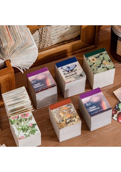 Bir Stil Eets Malzeme Kağıt Bloknot Vintage Bitki Totem Dıy Dekorasyon Dergisi Scrapbooking Planlayıcısı Kağıt Gevreği Kırtasiye (Yurt Dışından) fiyatları