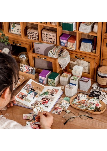 Bir Stil Eets Malzeme Kağıt Bloknot Vintage Bitki Totem Dıy Dekorasyon Dergisi Scrapbooking Planlayıcısı Kağıt Gevreği Kırtasiye (Yurt Dışından) indirimleri