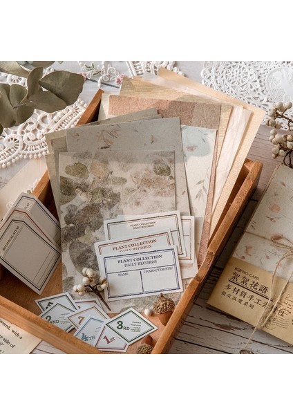 Bir Stil Journamm Vintage Çiçekler Kağıt Mektup Malzeme Deco Kırtasiye Scrapbooking Kartları Günlük Tutma Dıy Retro Malzemeler Kağıt (Yurt Dışından) modelleri