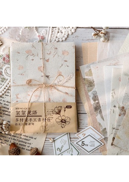 Bir Stil Journamm Vintage Çiçekler Kağıt Mektup Malzeme Deco Kırtasiye Scrapbooking Kartları Günlük Tutma Dıy Retro Malzemeler Kağıt (Yurt Dışından) indirimleri