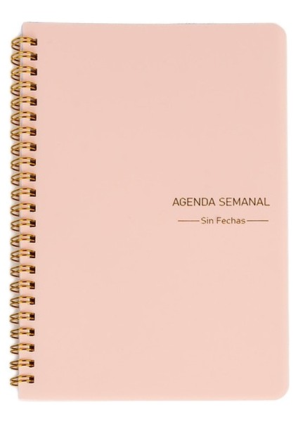 Pembe-Ispanyol Tarzı Yeni Gündem A5 Günlük Haftalık Planlayıcı Gündem Dizüstü Haftalık Hedefler Alışkanlık Programları Öğrenciler Kırtasiye Ofis Okul Malzemeleri (Yurt Dışından)