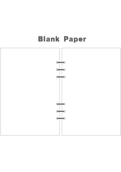 Boş Stil A5 45 Sayfa A5 A6A7 Gevşek Yaprak Defter Dolum Spiral Ciltleyici Iç Sayfa Haftalık Aylık Yapılacaklar Çizgi Nokta Izgara Içinde Kağıt Kırtasiye (Yurt Dışından)