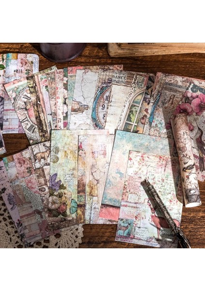 F Tarzı Journamm 50 Sayfa Vintage Kağıt Kolaj Kraft El Işi Kağıdı Dıy Scrapbooking Malzeme Dekor Önemsiz Dergisi Okul Işaretleme Kırtasiye Kağıdı (Yurt Dışından) fiyatları