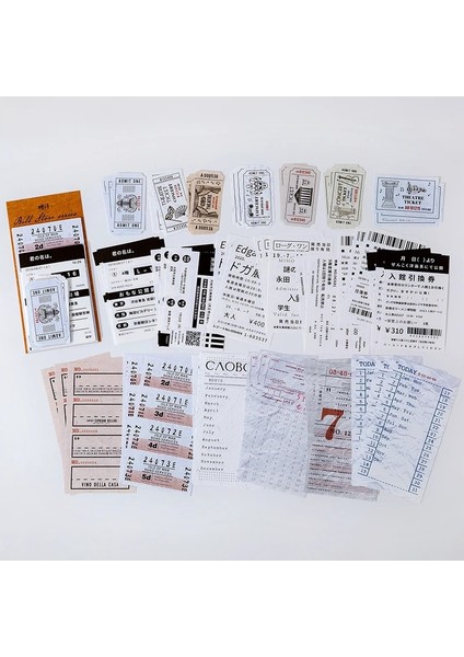 D Tarzı Journamm Ack Bilet Tarzı Kraft El Işi Kağıdı Dekor Önemsiz Dergisi Yaratıcı Kırtasiye Dıy Scrapbooking Vintage Malzeme Kağıt Seti (Yurt Dışından)