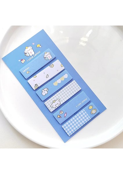 Mavi Stil Kawaii Karikatür Yapışkan Notlar Yapışkanlı Ofis Okul Malzemeleri Kırtasiye Bloknot Endeksi Not Defteri Eskiz Defteri Planlayıcısı (Yurt Dışından)