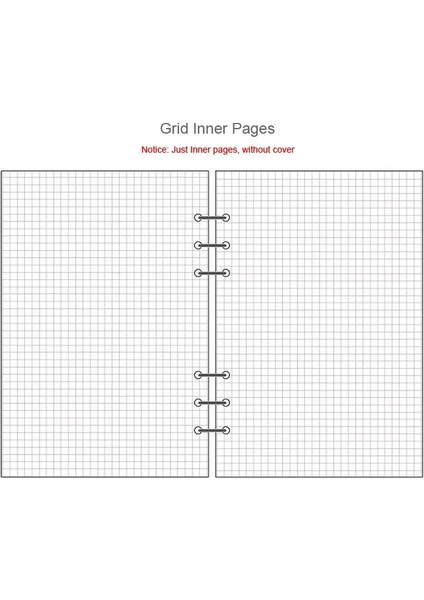 Izgara Stili A7 45 Sayfa A5 A6A7 Gevşek Yaprak Defter Dolum Spiral Ciltleyici Iç Sayfa Haftalık Aylık Yapılacaklar Çizgi Nokta Izgara Içinde Kağıt Kırtasiye (Yurt Dışından)