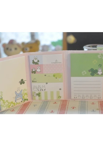 No.2 Tarzı Kawaii Komşum Totoro Japon Anime Bloknot Yapışkan Notlar Yapılacaklar Listesi Planlayıcısı Etiket Sevimli Kırtasiye Okul Malzemeleri (Yurt Dışından) fırsatları