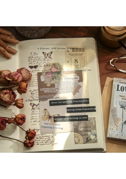 S19671-1 Stili Mr.paper 4 Stil Vintage Not Defteri Gevşek Yaprak Not Yazma Kağdı Mesaj Kağıt El Kitabı Dıy Dekorasyon Kore Kırtasiye Defter (Yurt Dışından) fırsatları