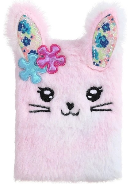 OSS28026MC1 Stili Kawaii Karikatür Tavşan Peluş Günlüğü Kitap Dizüstü Taşınabilir Not Defteri Planlayıcısı Gündem Kitap Dergisi Ofis Okul Malzemeleri Kırtasiye (Yurt Dışından)