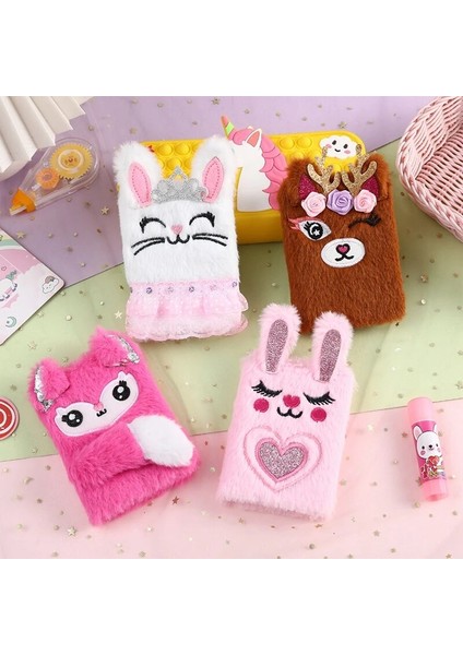 OSS28026MC1 Stili Kawaii Karikatür Tavşan Peluş Günlüğü Kitap Dizüstü Taşınabilir Not Defteri Planlayıcısı Gündem Kitap Dergisi Ofis Okul Malzemeleri Kırtasiye (Yurt Dışından) fırsatları