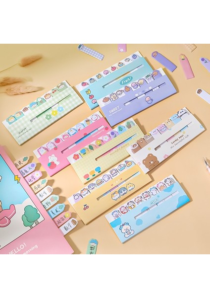 Bir Stil 1 Adet Lytwtw'un Kawaii Kırtasiye Karikatür Hayvanlar Işaretleyici Bloknot Yer Işareti Bayraklar Dizin Sekmesi Yapışkan Notlar Etiket Kağıdı Çıkartmalar (Yurt Dışından) indirimleri