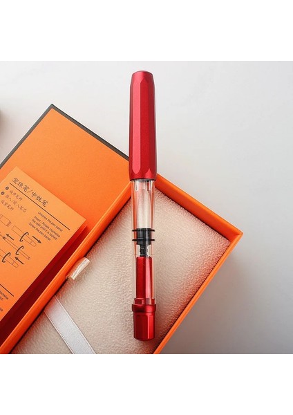 Kırmızı Stil Ef 5 Renk Seçeneği Yeni Döner Metal ve Reçine Iş Ofis Dolma Kalem Öğrenci Okul Kırtasiye Malzemeleri Mürekkep Kalemler (Yurt Dışından)