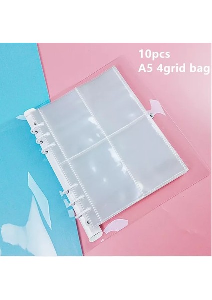 10 Adet Tarzı A7 1 Adet Şeffaf Renkli Plastik Klips Dosya Klasörü A5 A6 Dizüstü Gevşek Yaprak Halka Bağlayıcı Planlayıcısı Gündem Okul Ofis Kırtasiye (Yurt Dışından)