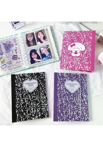 Lavanta Tarzı Mınkys Yeni Varış Kawaii Mermer A5 Bağlayıcı Kpop Fotoğraflı Kitap Toplama Witleeves Çanta Fotoğraf Albümü Kırtasiye (Yurt Dışından) fırsatları