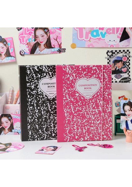 Lavanta Tarzı Mınkys Yeni Varış Kawaii Mermer A5 Bağlayıcı Kpop Fotoğraflı Kitap Toplama Witleeves Çanta Fotoğraf Albümü Kırtasiye (Yurt Dışından) indirimleri