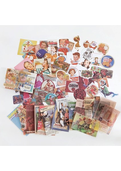 G Tarzı Journamm Kutulu Vintage Kutulu Çıkartmalar Scrapbooking Önemsiz Dergisi Okul Malzemeleri Yaratıcı Kırtasiye Dıy Deco Çıkartmalar (Yurt Dışından)