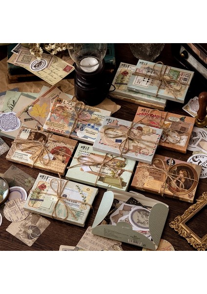 G Tarzı Journamm Kutulu Vintage Kutulu Çıkartmalar Scrapbooking Önemsiz Dergisi Okul Malzemeleri Yaratıcı Kırtasiye Dıy Deco Çıkartmalar (Yurt Dışından) fırsatları