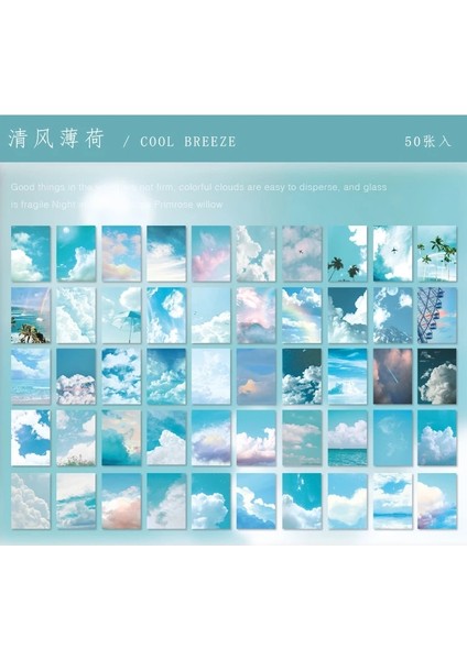 B Tarzı Ins Stil Estetik Gökyüzü Manzara Mini Kitaplar Deco Kırtasiye Bullet Günlük Kaydı Çıkartmalar Not Defteri Zanaat Yapışkan Notlar (Yurt Dışından)